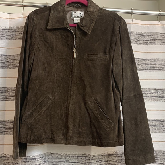 a suede and leather jacket in great condition pictures color hard to capture - Picture 12 of 12